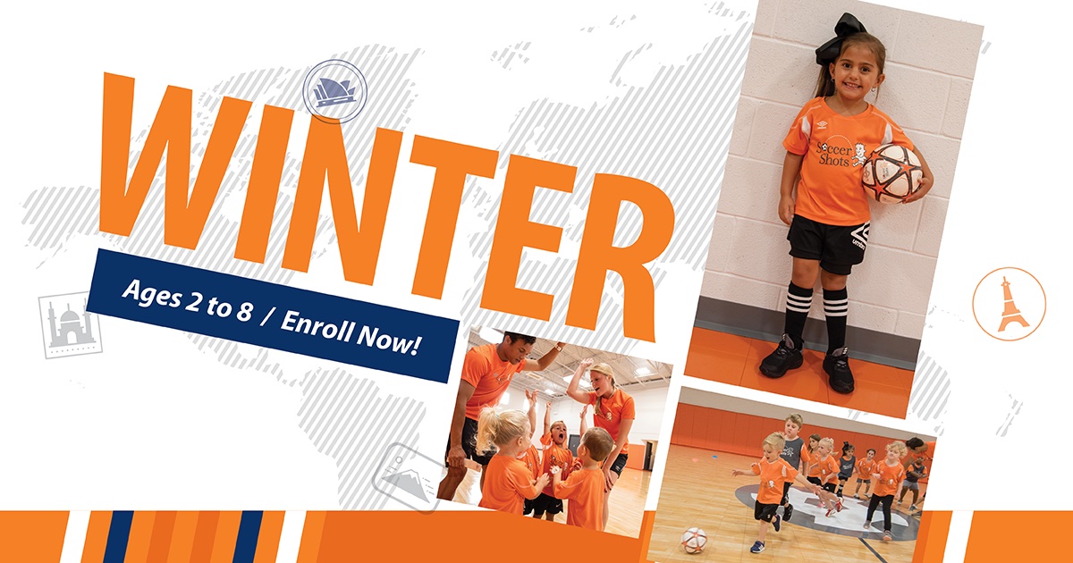 Indoor Winter Soccer Season Program Flyer 2023